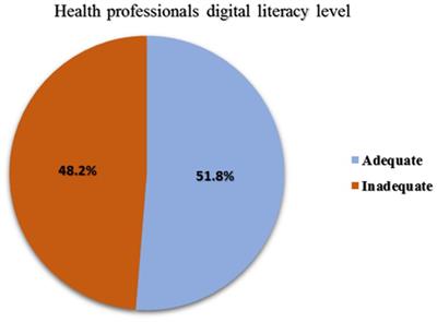 Digital literacy level and associated factors among health professionals in a referral and teaching hospital: An implication for future digital health systems implementation